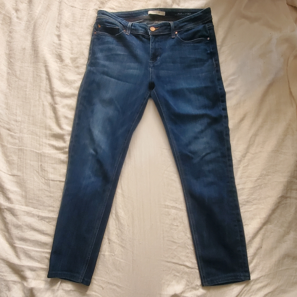 Fidelity Mila Women's Deep Indigo Skinny Jeans Size 30